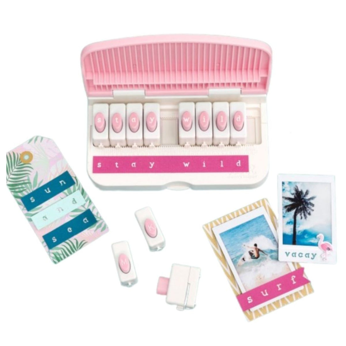 Word Punch Board Lowercase / Perforadora de Letras Minúsculas Perforadoras We R Memory Keepers