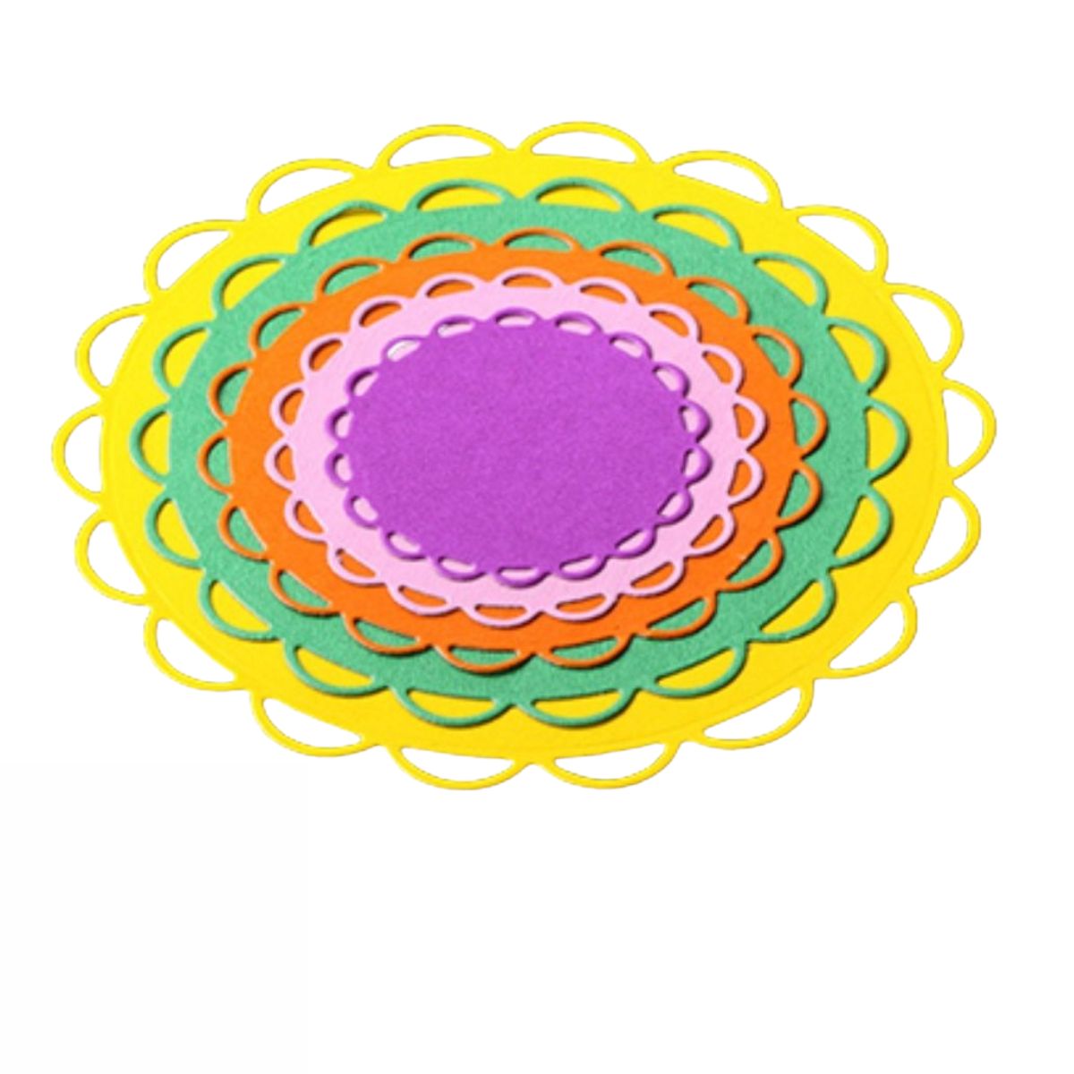 Suaje de Círculos con Borde tipo Encaje Dados de Corte / Suajes / Troqueles Hobbees