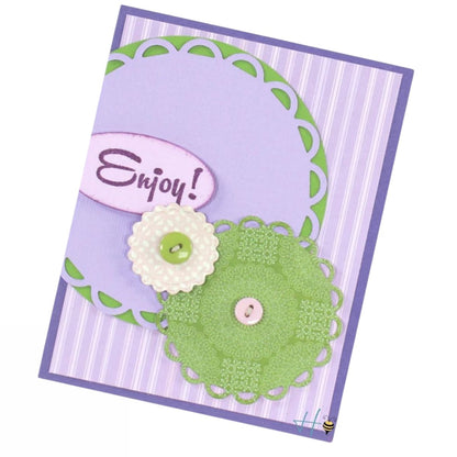 Suaje de Círculos con Borde tipo Encaje Dados de Corte / Suajes / Troqueles Hobbees