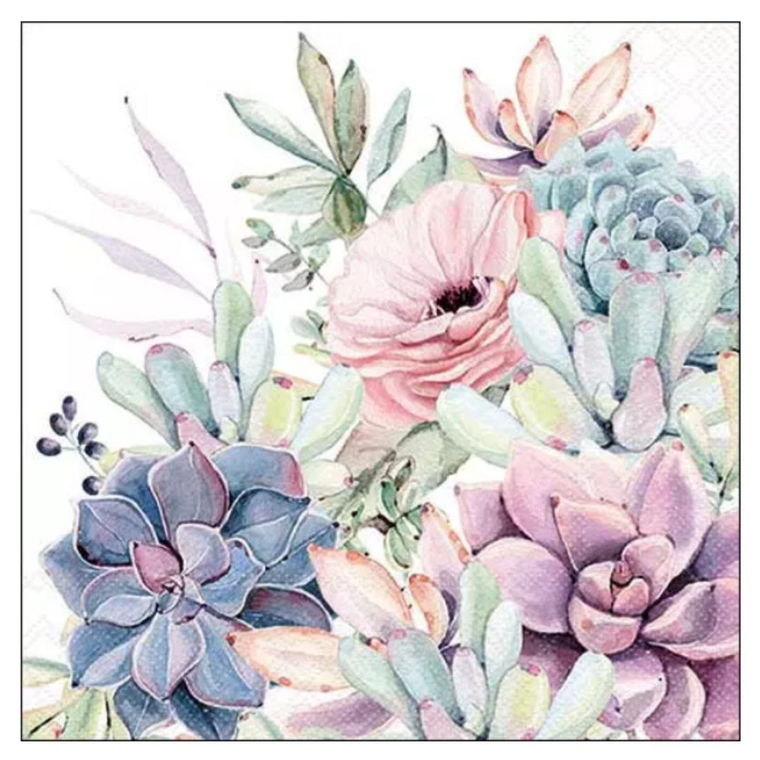 Servilleta de Papel Succulent Love 