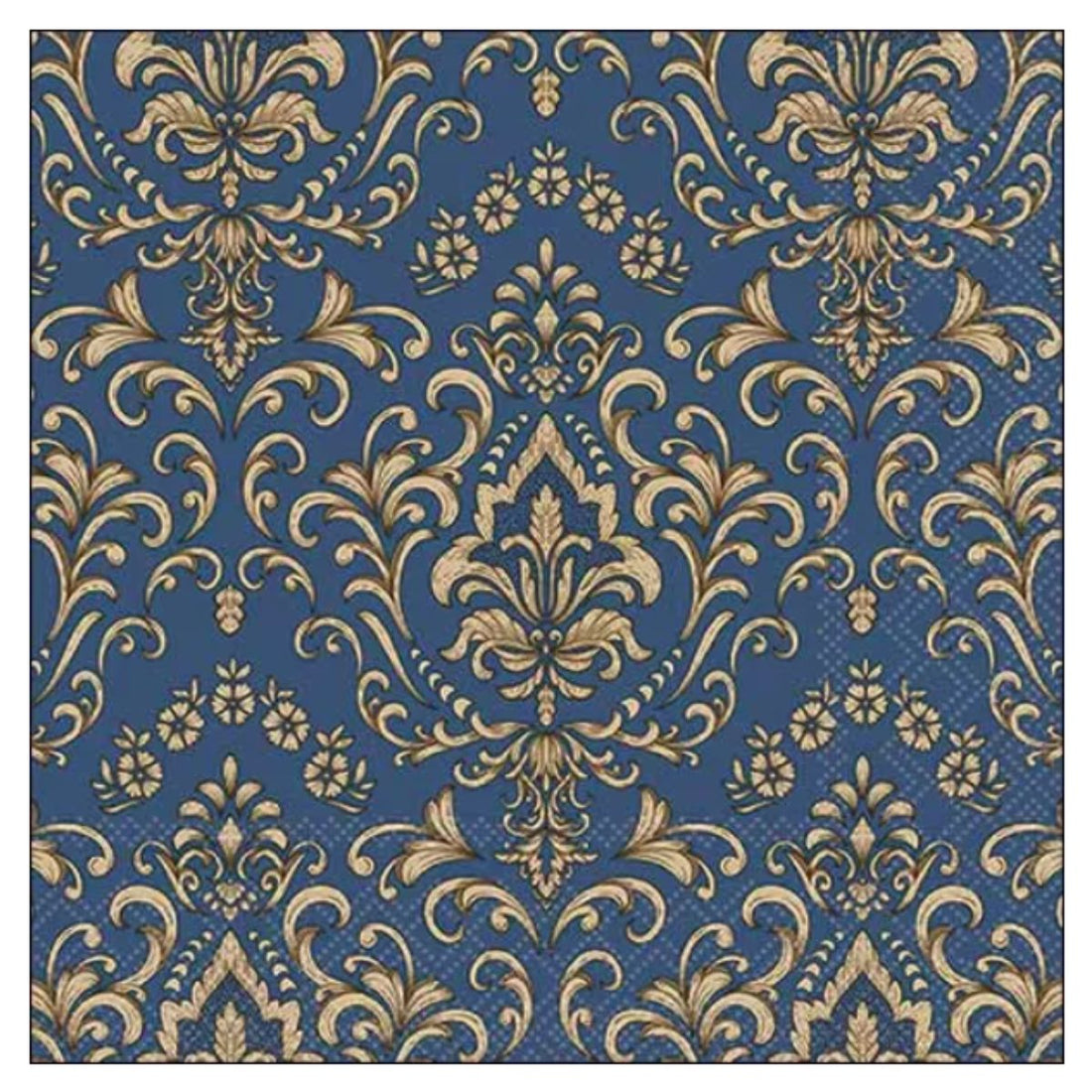 Servilleta de Papel Baroque Ornament Blue 