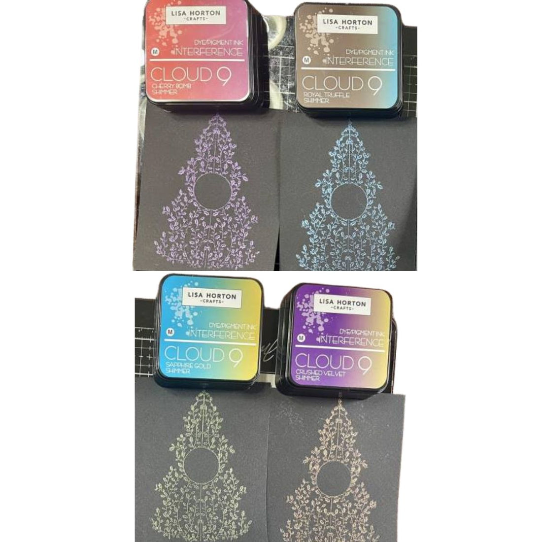 Shimmer Interference Ink Pad / Tinta De Interferencia Ensalada De Frutas Destellos Tinta para Sellos Lisa Horton Crafts