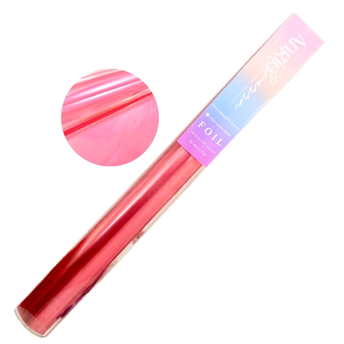 Foil Para Tinta Rosa Matificado 3m Foil Reactivo Angie Guerra