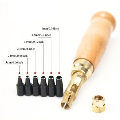 Perforadora de Tornillo Sacabocados con 6 Puntas Herramientas Hobbees