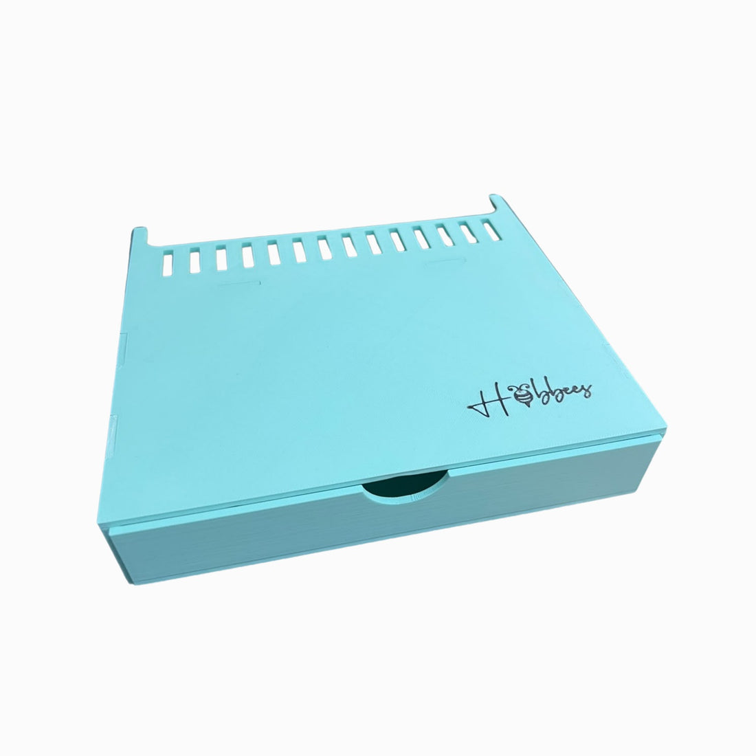 Base con Cajón y Guia para Alinear y Cerrar Arillos con The Cinch Color Aqua Encuadernacion Hobbees
