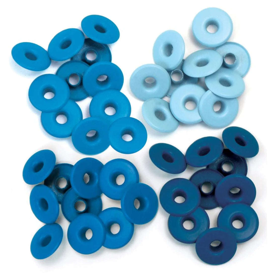 Wide Eyelets Blues / Ojillos Anchos Azules Adornos / Embellishments We R Memory Keepers