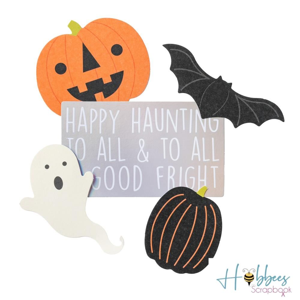 Happy Halloween Ephemera Die-Cuts / Recortes Efímeros Feliz Halloween Adornos / Embellishments American Crafts