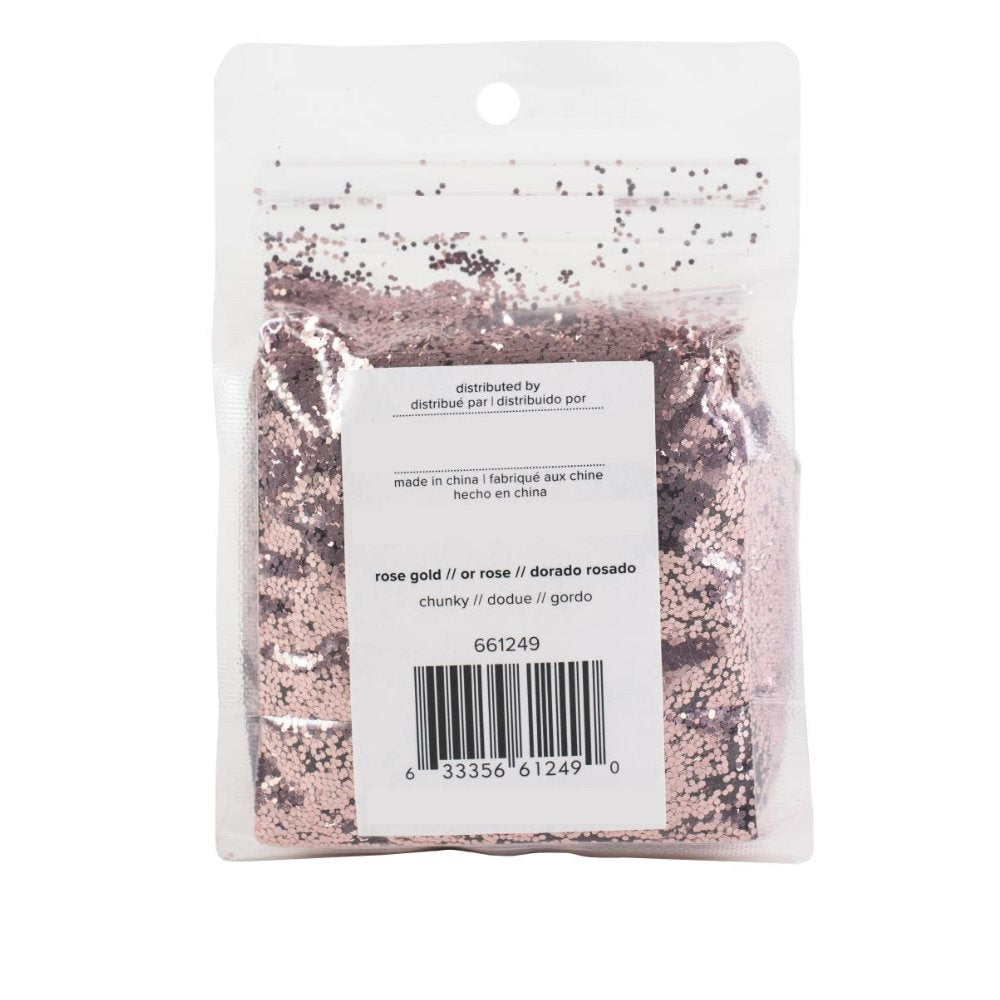 Spin It Chunky Glitter Rose Gold / Diamantina Gruesa Color Oro Rosa Adornos / Embellishments We R Memory Keepers