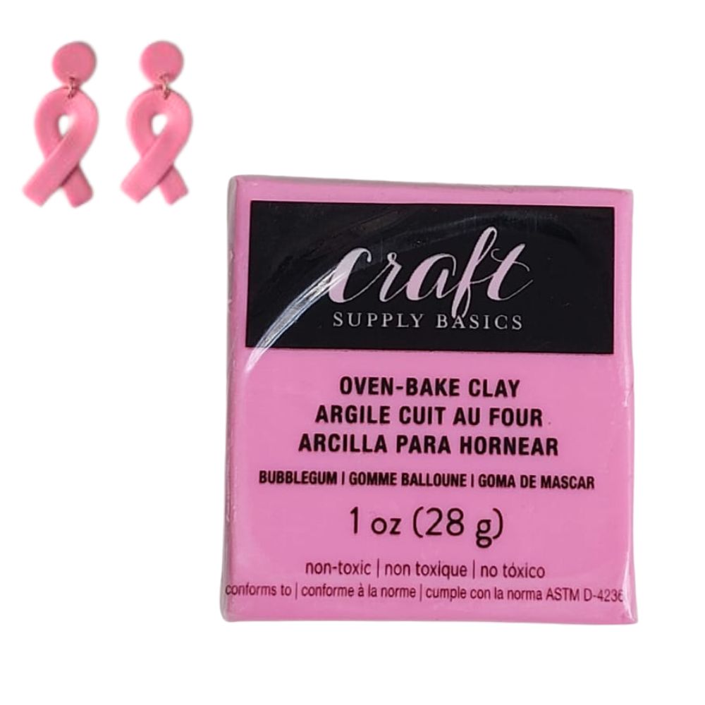 Oven-Bake Clay Bubblegum / Arcilla para Hornear Rosa Goma de Máscar Modelado Craft Supply Basics