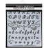 Stencil Alphabet Calligraphy / Esténcil Alfabeto Caligrafía Descontinuado Stamperia