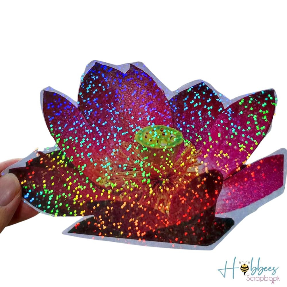 5 Hojas de Laminado en Frío de Glitter Holográficos
