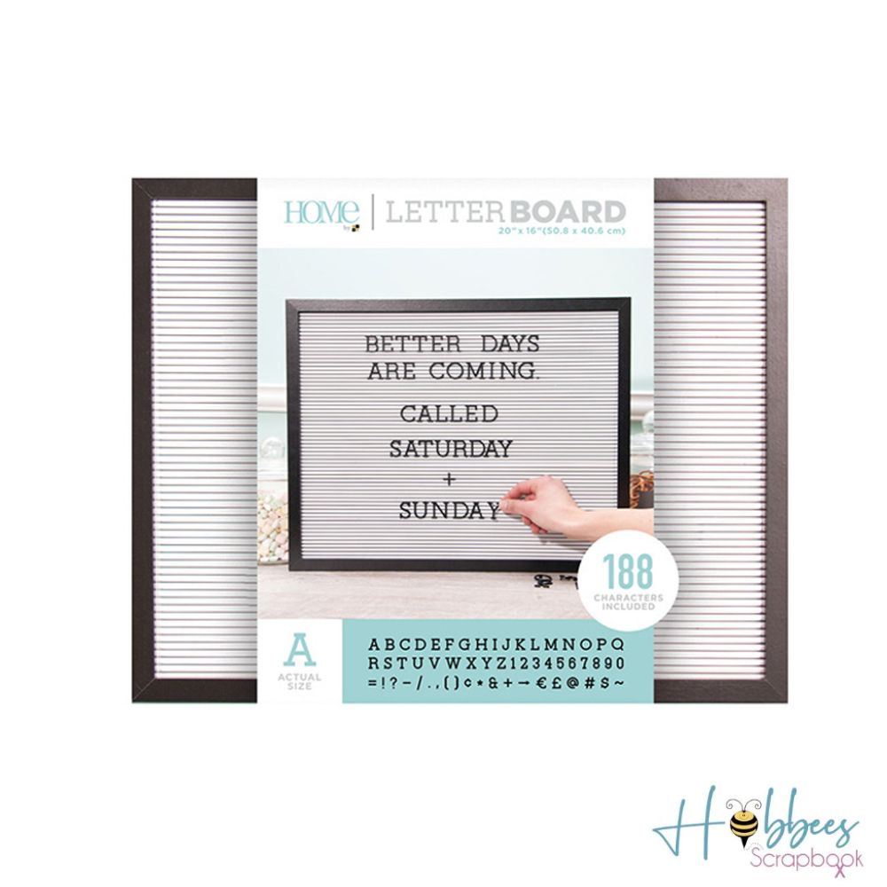 20 x 16 LetterBoard Black Frame / Tablero de Mensajes 