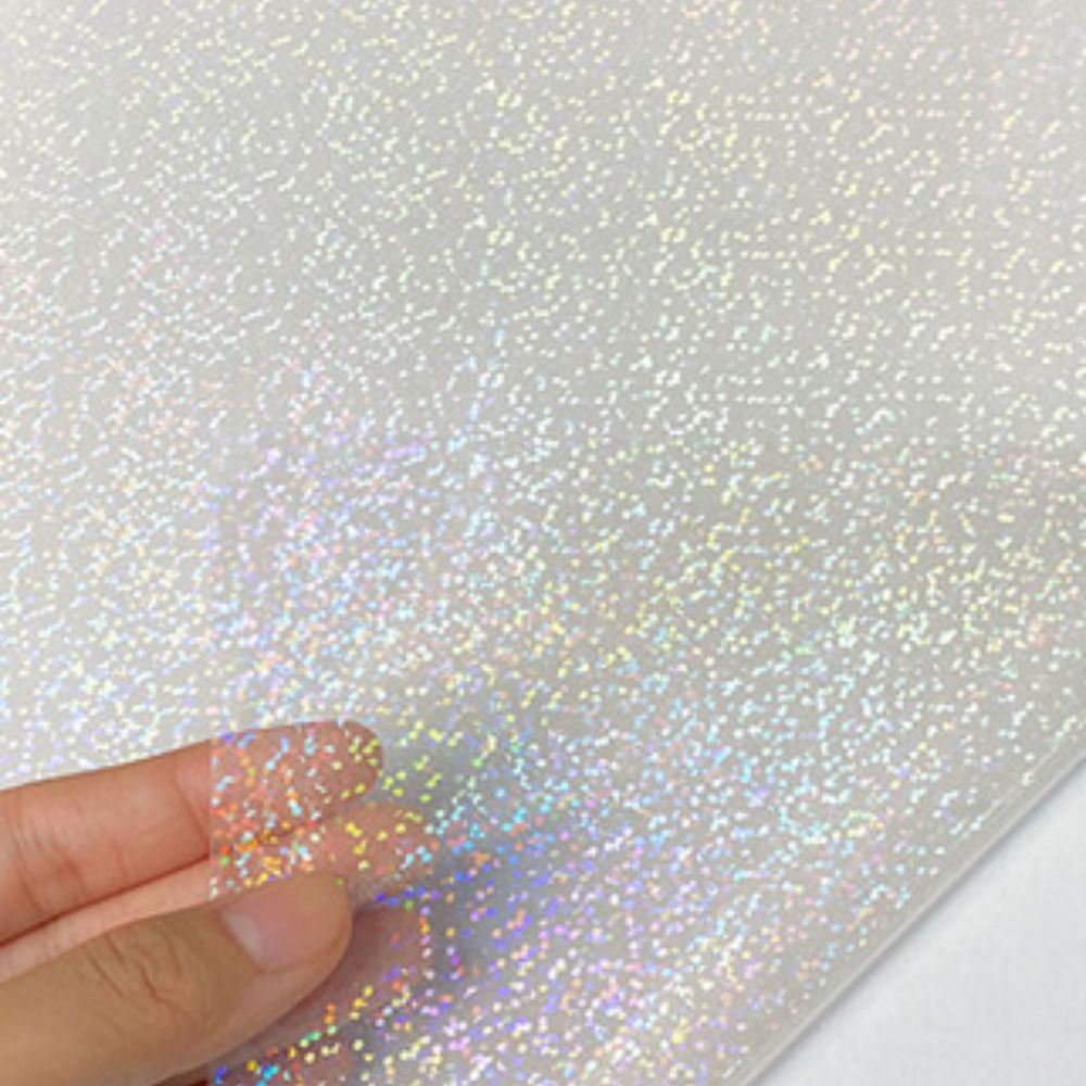 5 Hojas de Laminado en Frío de Glitter Holográficos