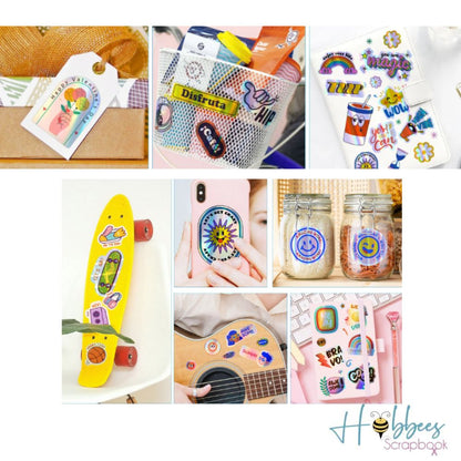 Assorted Holo Inkjet Printable Sticker Vinyl  / 16 Hojas de Vinil Imprimible Holográfico Viniles Teckwrap