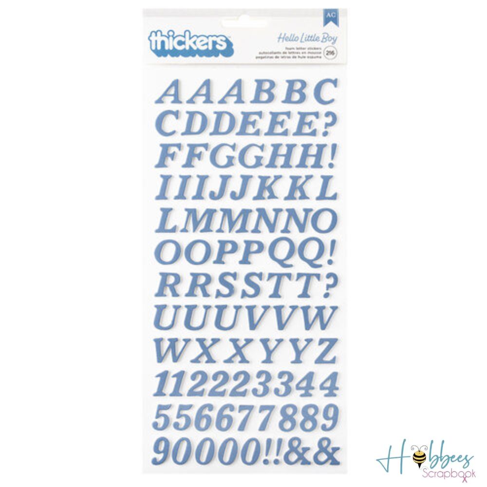 Hello Little Boy Thickers Stickers / Estampas Gruesas de Alfabeto