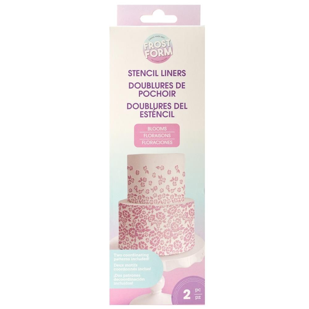 Frost Form Stencil Liner Blooms / Plantillas Florales para Repostería Esténciles / Plantillas American Crafts