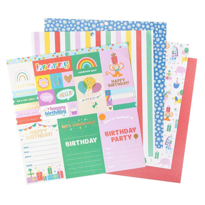 All The Cake Double-Sided Paper Pad 12&quot; / Block de Papel Doble Cara Todo El Pastel Papel Pebbles