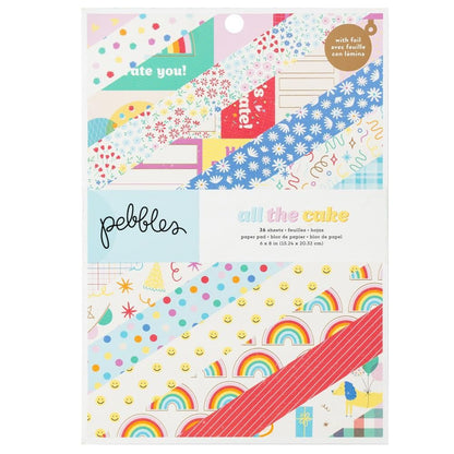 All The Cake Paper Pad 6 x 8&quot; / Block de Papel Todo El Pastel Papel Pebbles