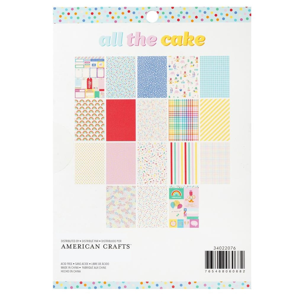 All The Cake Paper Pad 6 x 8&quot; / Block de Papel Todo El Pastel Papel Pebbles