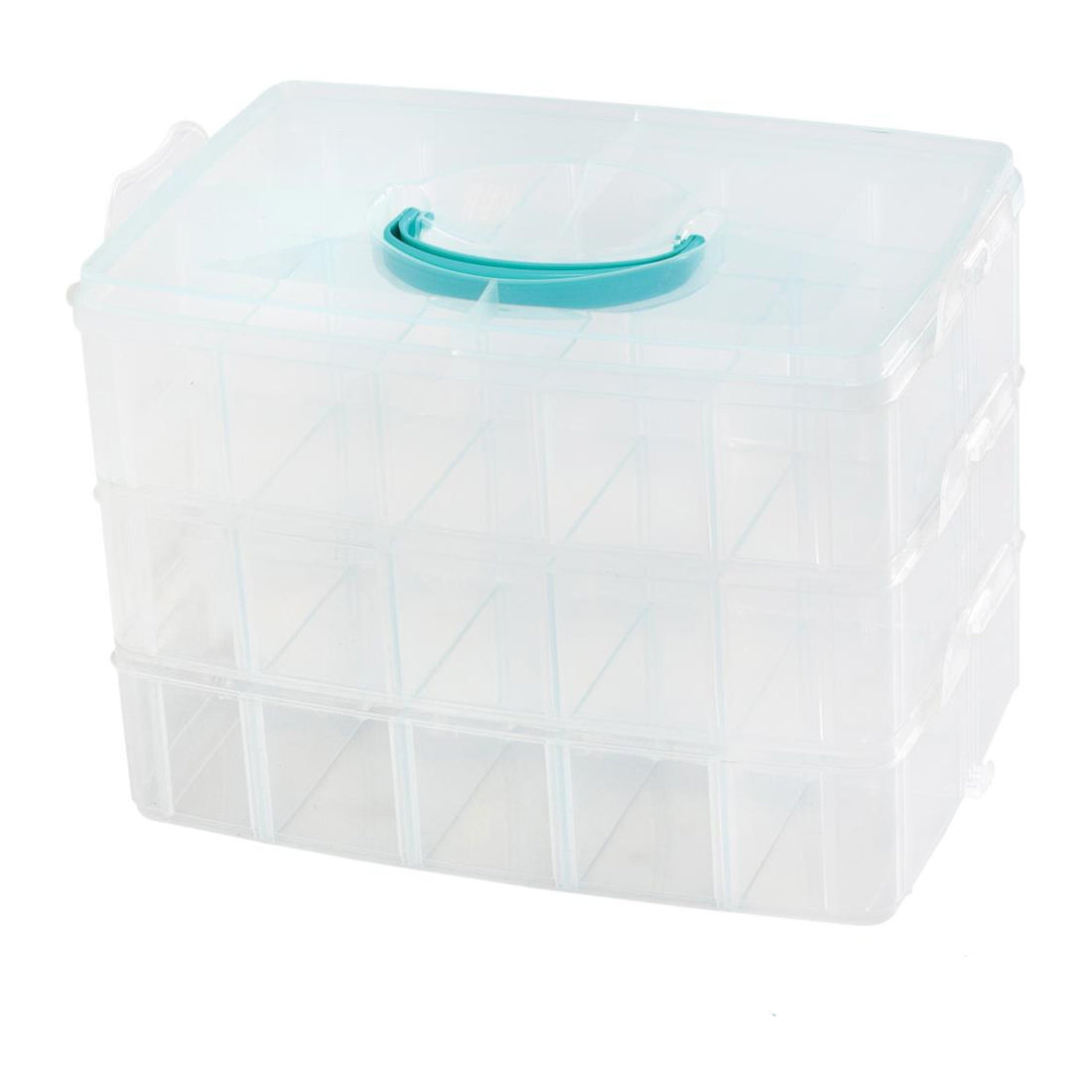 3-Tier Snap Box Translucent Plastic Storage / Organizador Transparente de 3 Niveles Almacenamiento y Organización We R Memory Keepers