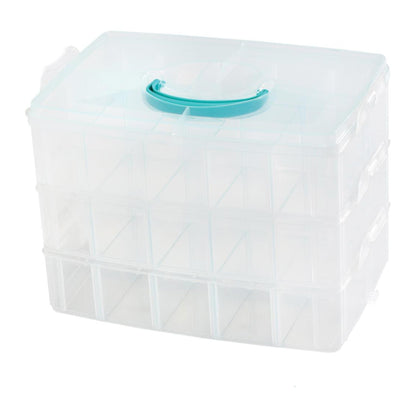 3-Tier Snap Box Translucent Plastic Storage / Organizador Transparente de 3 Niveles Almacenamiento y Organización We R Memory Keepers