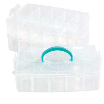 3-Tier Snap Box Translucent Plastic Storage / Organizador Transparente de 3 Niveles Almacenamiento y Organización We R Memory Keepers