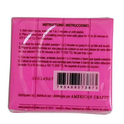 Oven-Bake Clay Pink / Arcilla para Hornear Rosa Modelado Craft Supply Basics