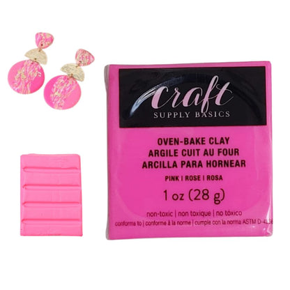 Oven-Bake Clay Pink / Arcilla para Hornear Rosa Modelado Craft Supply Basics