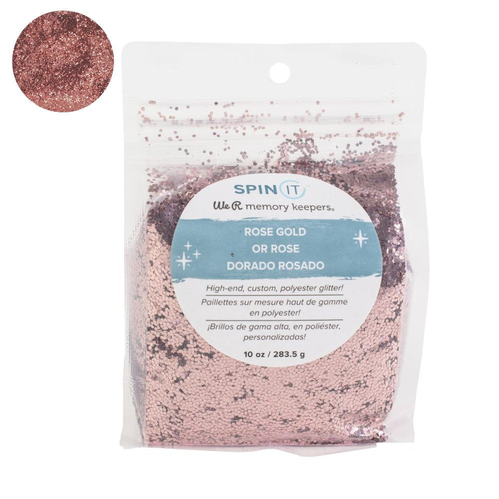 Spin It Chunky Glitter Rose Gold / Diamantina Gruesa Color Oro Rosa Adornos / Embellishments We R Memory Keepers