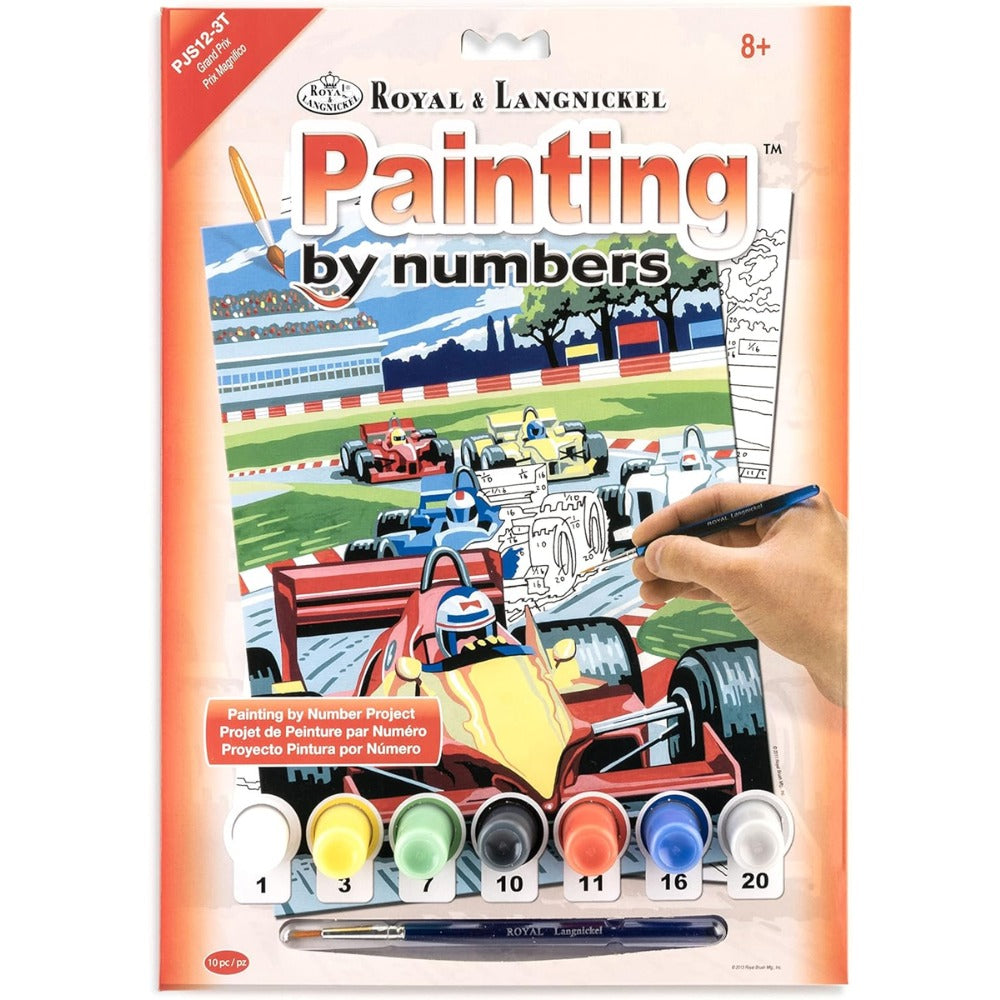 Small Paint By Number Kit Grand Prix / Kit de Pintura por Número Lienzos Royal Langnickel