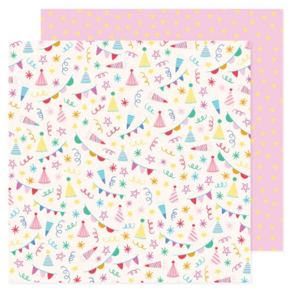 All The Cake Double-Sided Paper Pad 12&quot; / Block de Papel Doble Cara Todo El Pastel Papel Pebbles