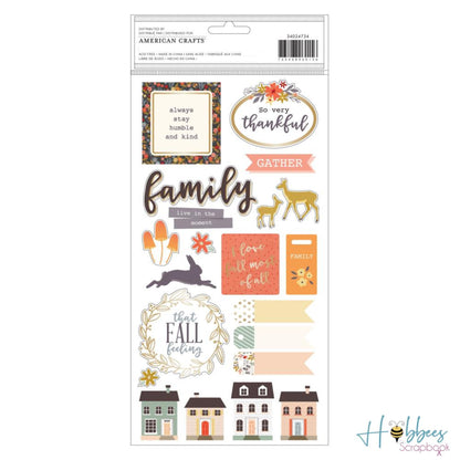 Farmstead Harvest Thickers Stickers / Estampas Puffy de Otoño Stickers American Crafts