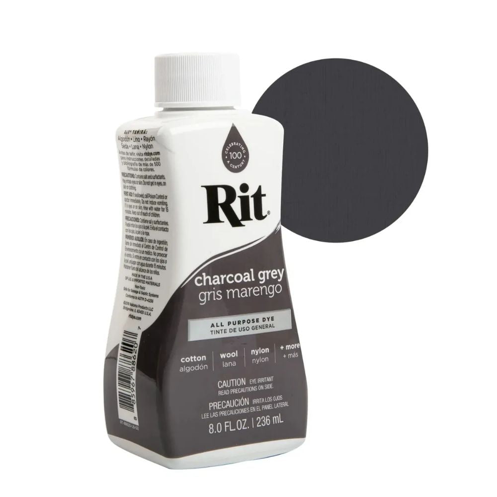 Rit Dye Liquid Charcoal Grey / Líquido para Teñir Gris Carbón