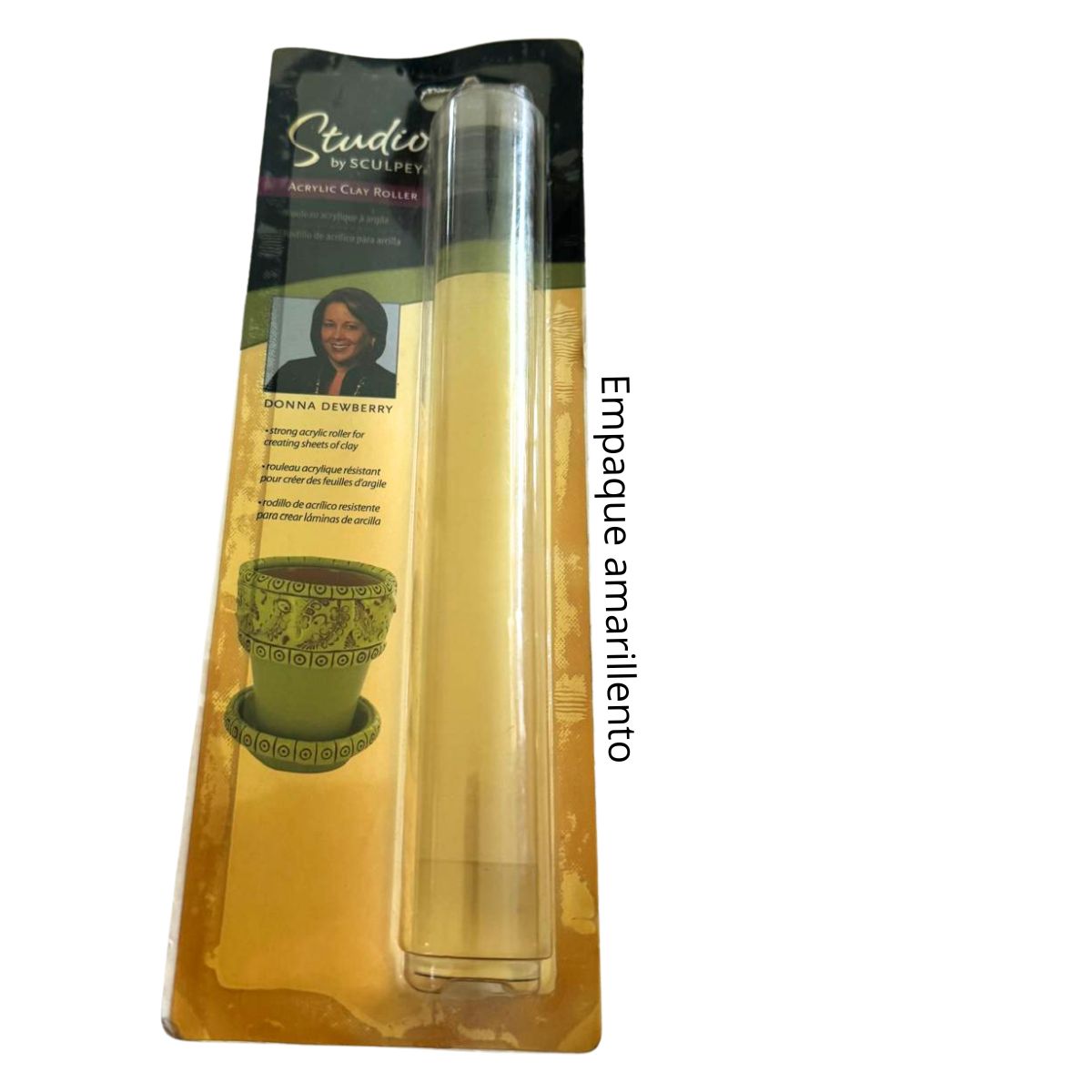 Acrylic Clay Roller / Rodillo de Acrílico para Arcilla Herramientas para Modelado Sculpey