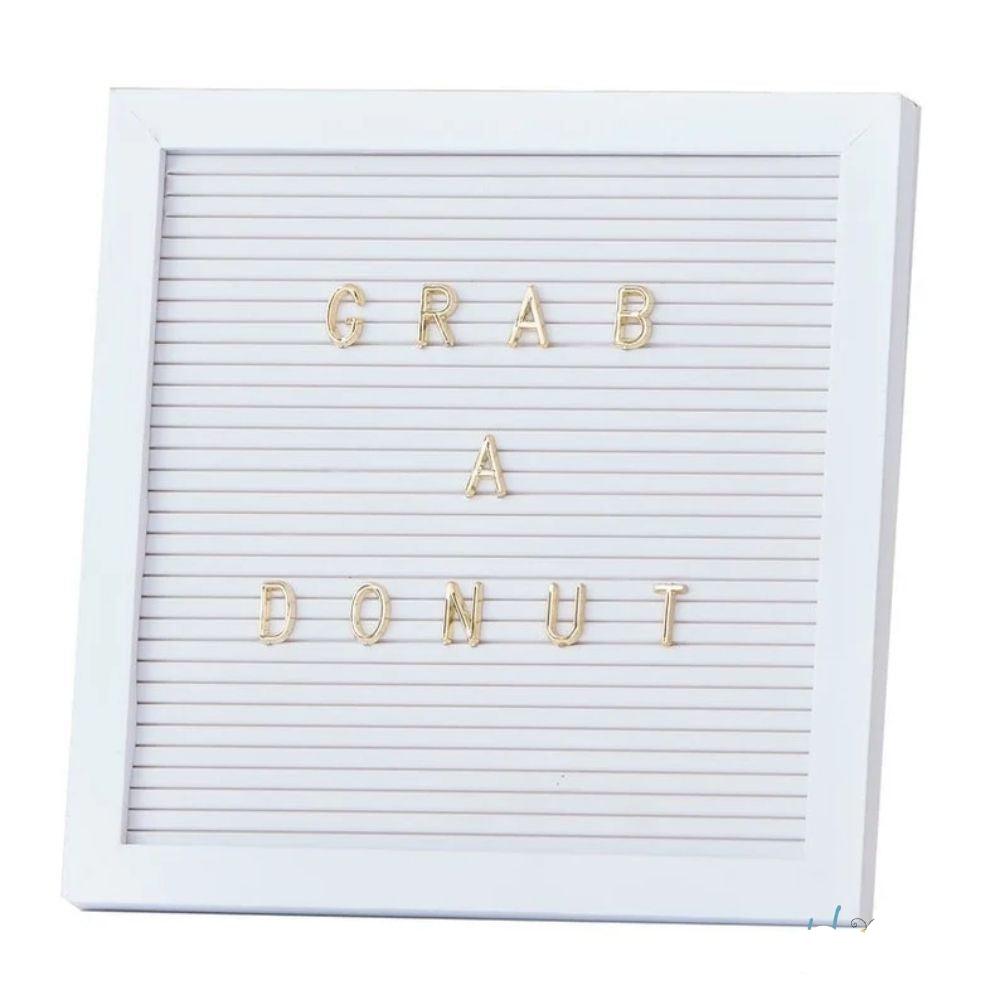 DC Letterboard 1/2&quot; Letters Gold / Letras Doradas Para Tablero Tableros DCWV