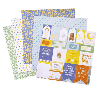 Hello Little Boy Paper Pad 12&quot; / Block Papel Hola Pequeño Papel American Crafts