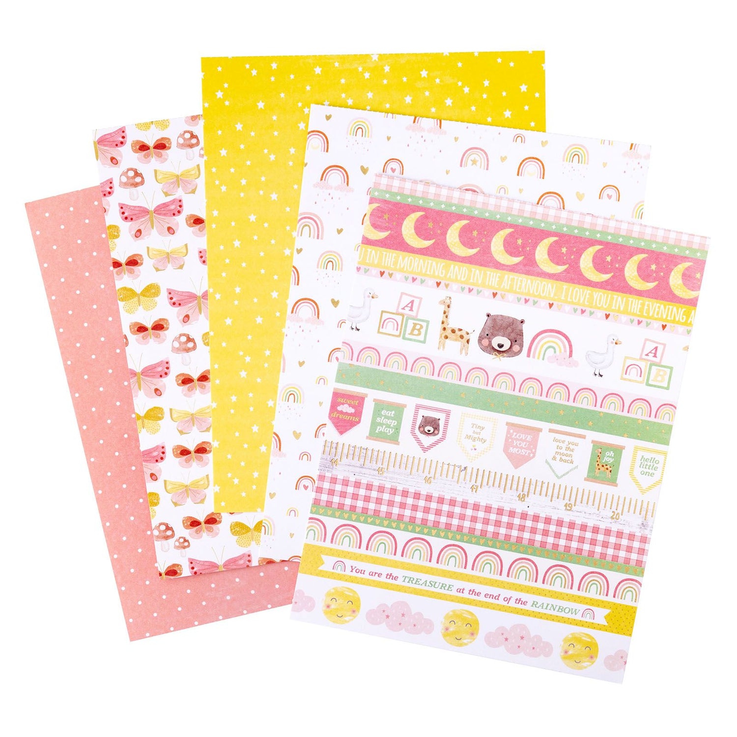 Hello Little Girl Paper Pad 6" / Block Papel Hola Pequeña Papel American Crafts