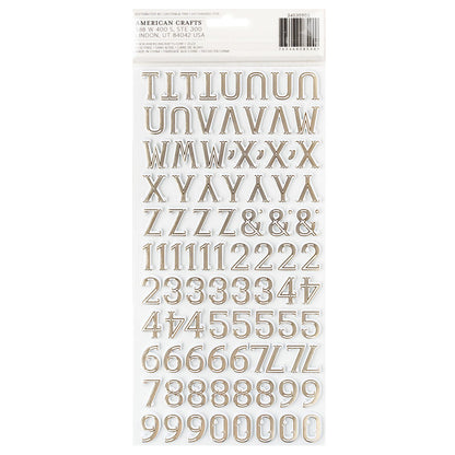 Joyful Notes Alphabet Thickers Stickers / Estampas Gruesas de Alfabeto Stickers Pink Paislee