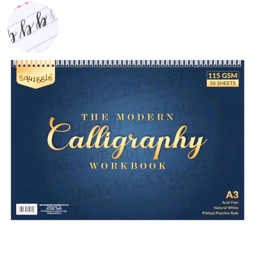 Modern Calligraphy Workbook / Cuaderno de Trabajo para Caligrafía