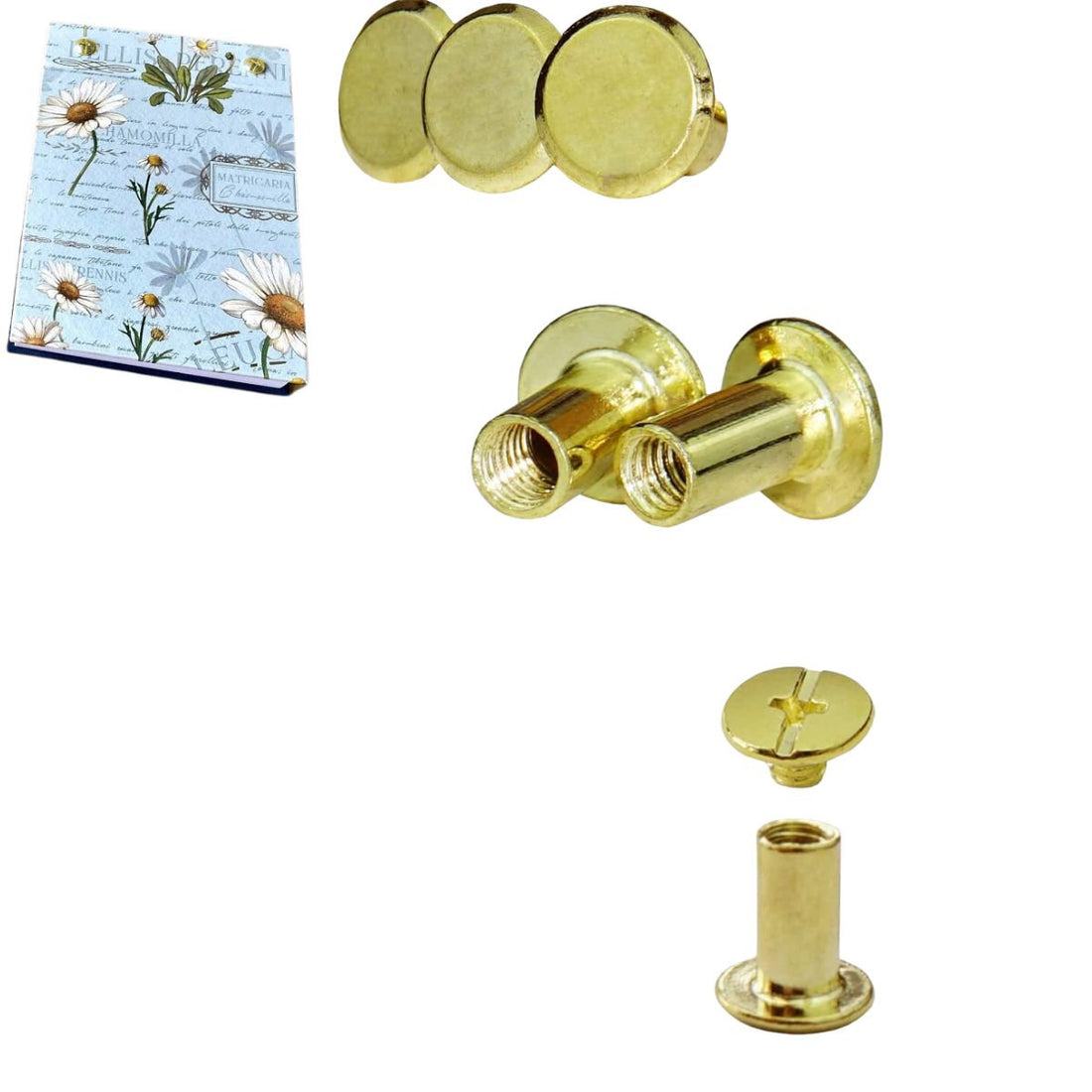 Tornillo Chicago para Encuadernación 18mm Encuadernacion Hobbees