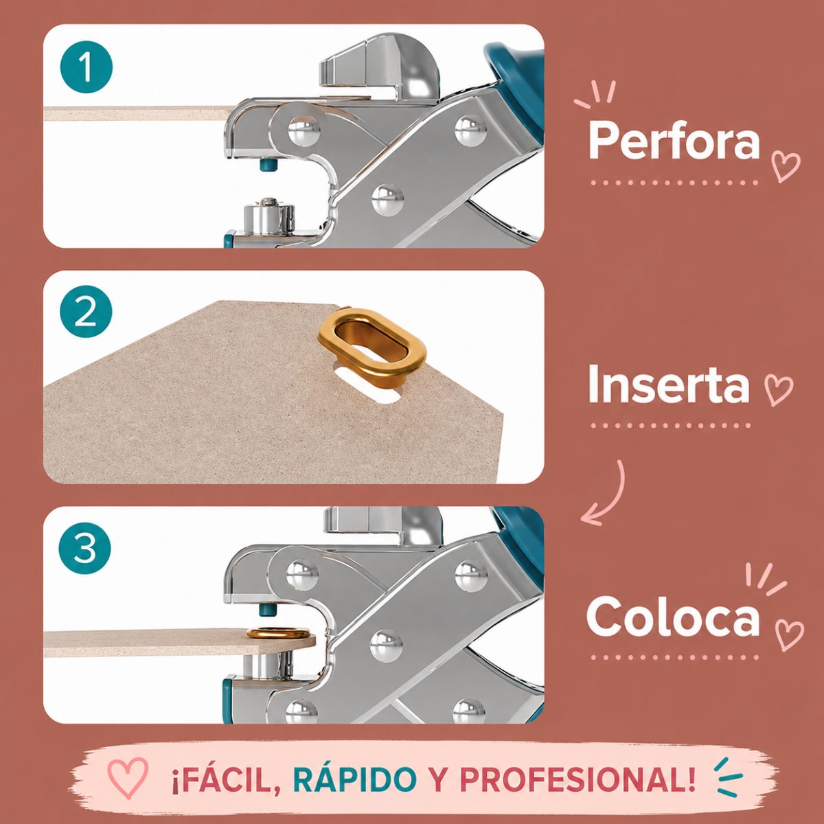 Oval Crop-A-Dile Eyelet / Perforadora y Colocadora de Ojillos Ovalados Herramientas We R Makers