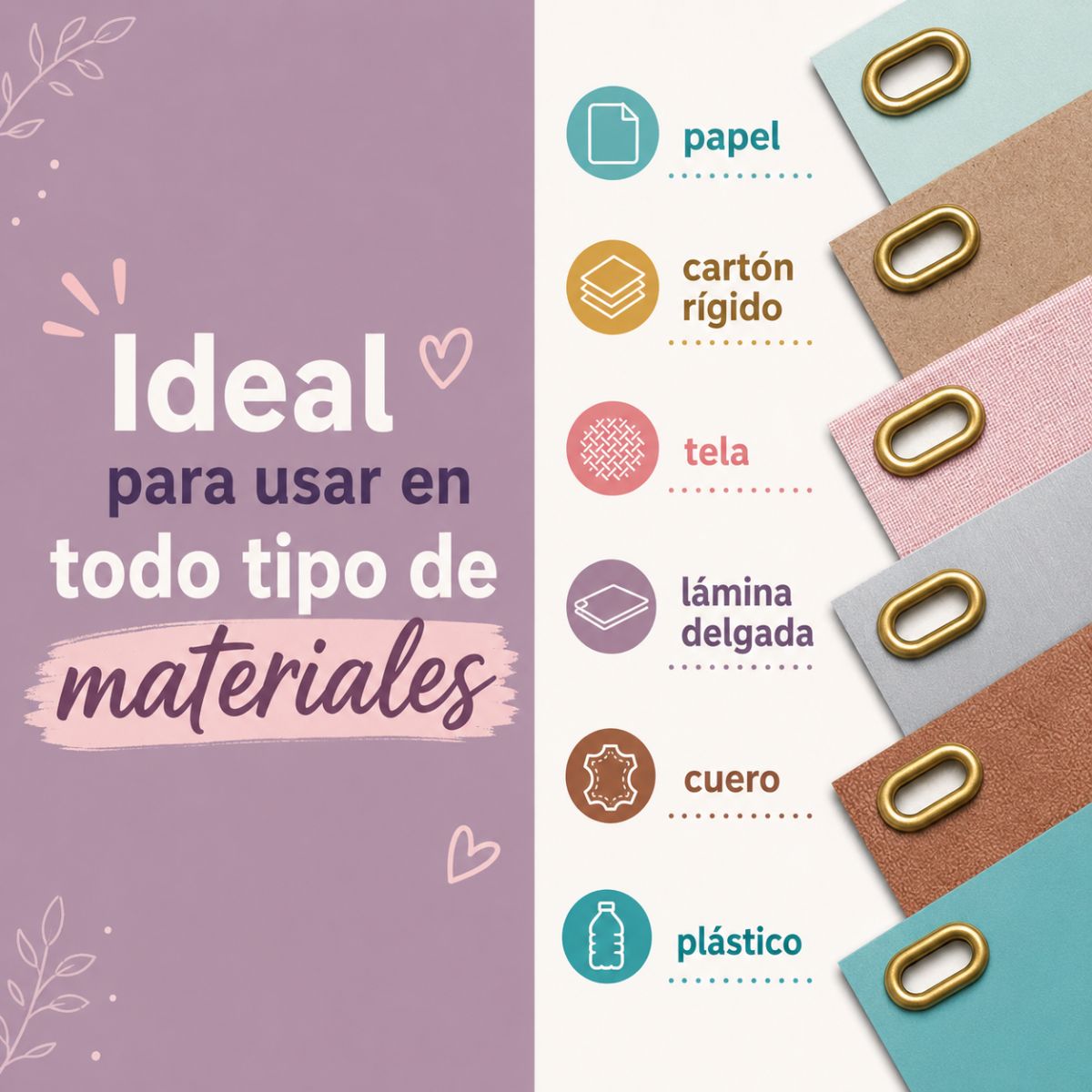 Oval Crop-A-Dile Eyelet / Perforadora y Colocadora de Ojillos Ovalados Herramientas We R Makers