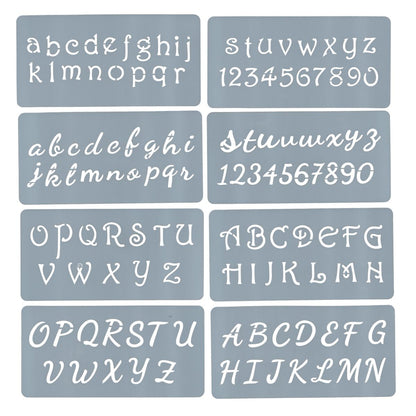 8 Plantillas de Alfabetos Diferentes Estilos Esténciles / Plantillas Hobbees
