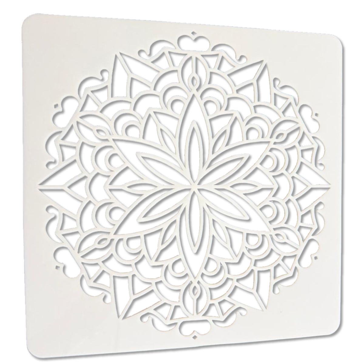Plantilla Esténcil Mandala Estrella Floral 12&quot; Esténciles / Plantillas Hobbees