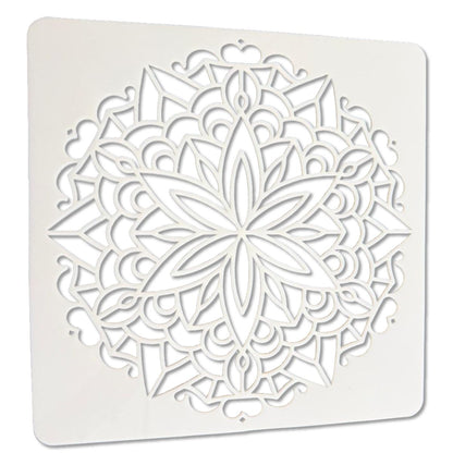 Plantilla Esténcil Mandala Estrella Floral 12&quot; Esténciles / Plantillas Hobbees