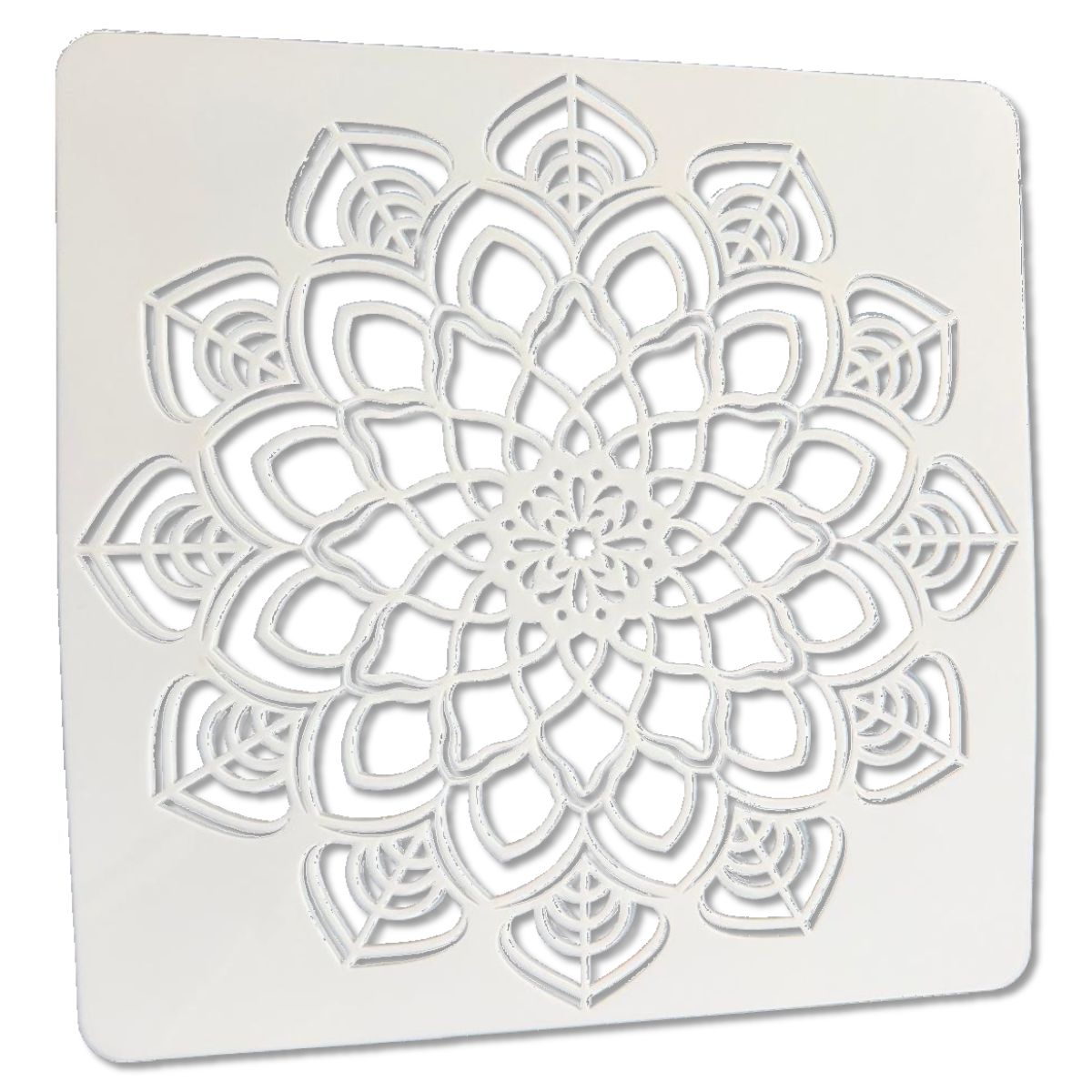 Plantilla Esténcil Mandala Encaje Floral 12&quot; Esténciles / Plantillas Hobbees