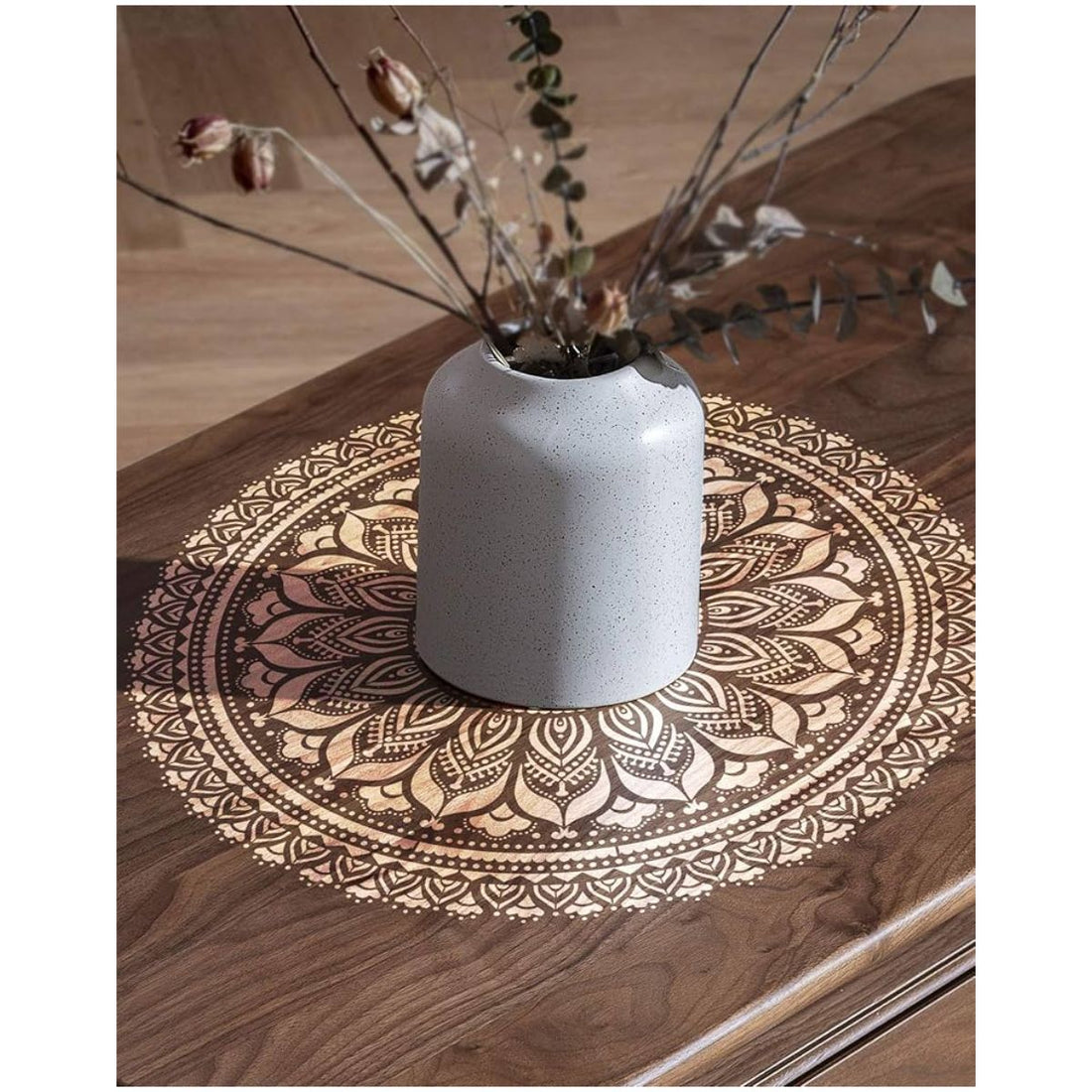 Plantilla Esténcil Mandala Espiral 12&quot; Esténciles / Plantillas Hobbees