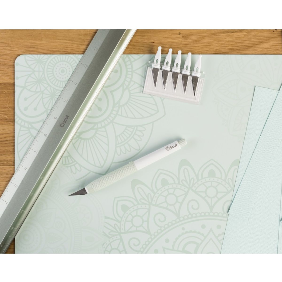 True Control Knife Kit Mint / Kit Exacto Cutter y Cuchillas Menta Tijeras / Cutters Cricut