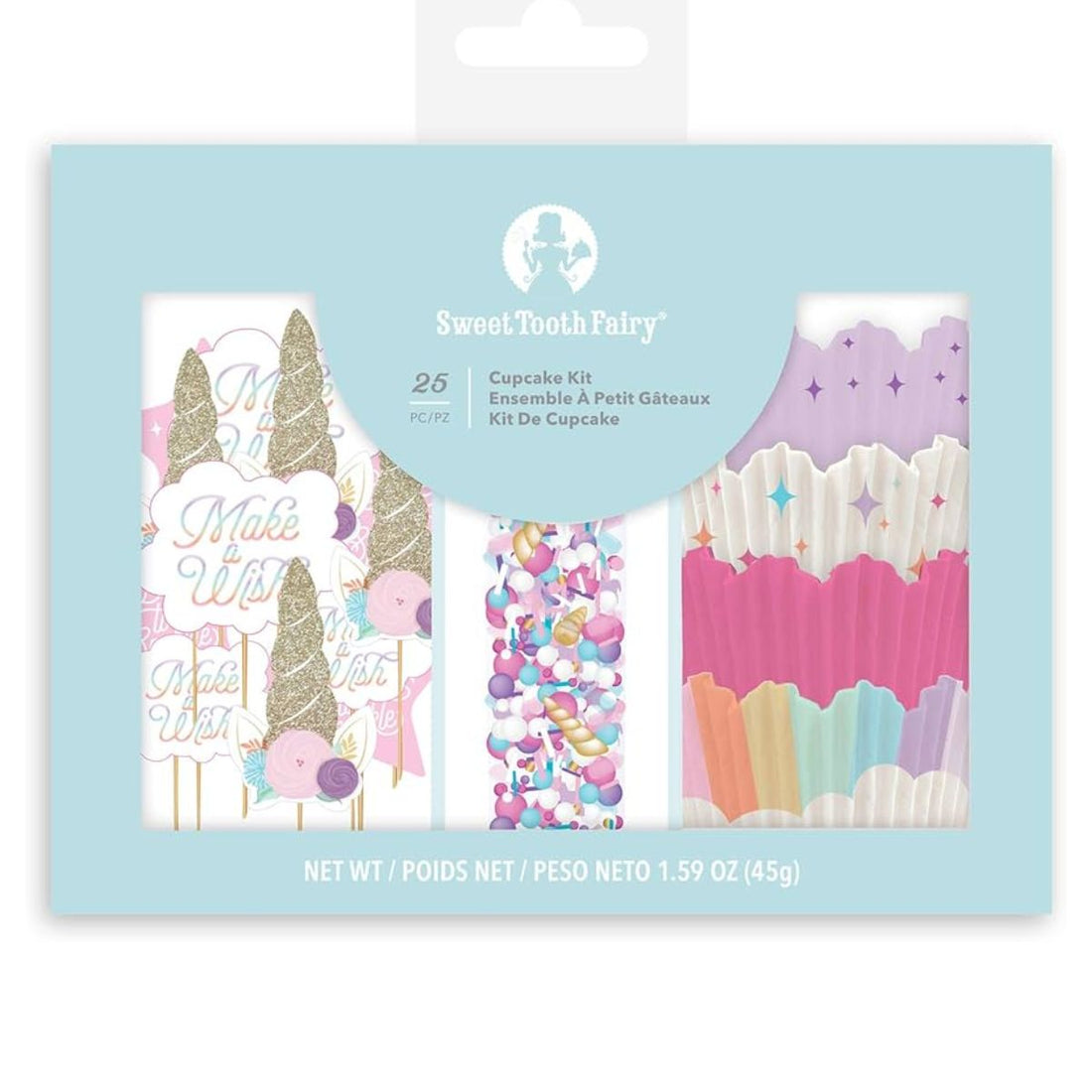 Unicorn Cupcake Kit / Kit de Panquecito de Unicornios 25 piezas Repostería Sweet Tooth Fairy