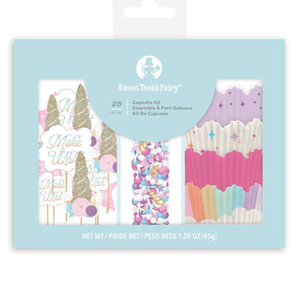 Unicorn Cupcake Kit / Kit de Panquecito de Unicornios 25 piezas Repostería Sweet Tooth Fairy
